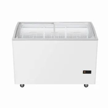 ตู้แช่แข็งฝากระจกโค้ง HAIER SD-517DP 12.9 คิว สีขาว